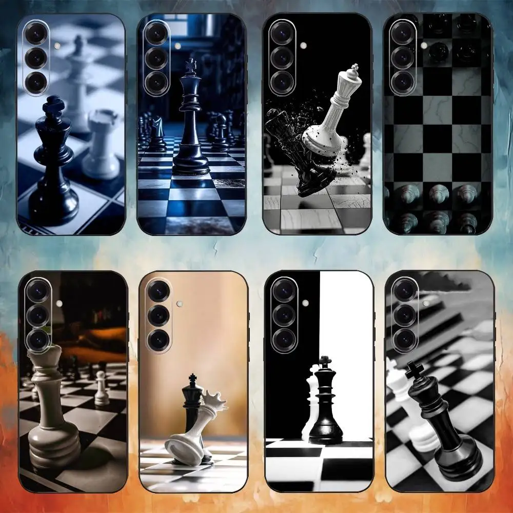 

chess wallpaper Phone Case For Samsung Galaxy A73,A72,A71,A70,A53,A52,A51,Others Soft Black Cover