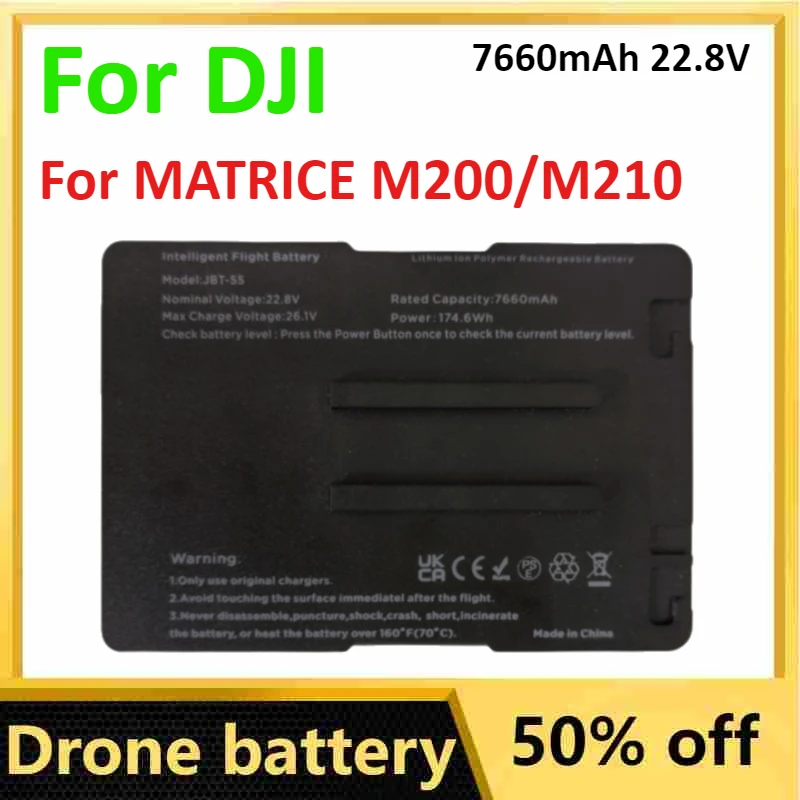 

TB55 Drone Battery for DJI MATRICE M200/M210 7660mAh 22.8V Camera Drones Accessories