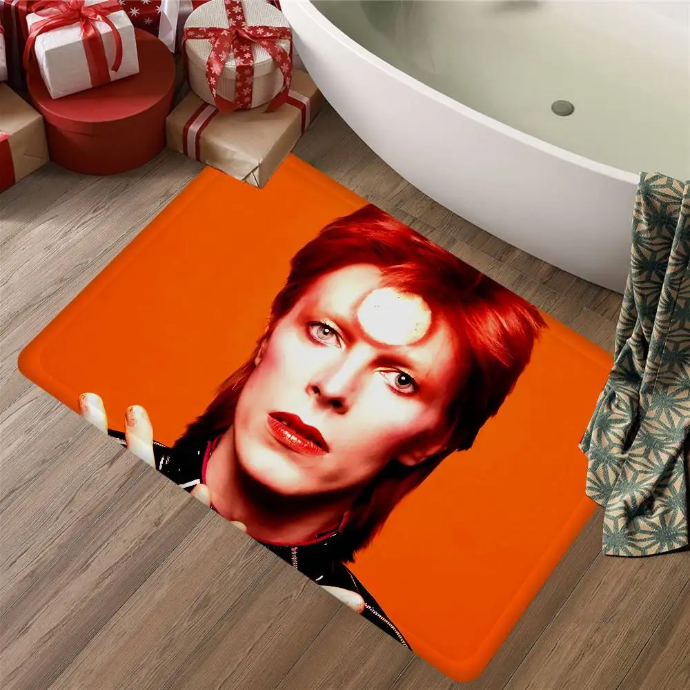 Retro Singer D-David B-Bowie Floor Mat Rectangle Anti-slip Home Soft Badmat Front Door Indoor Outdoor Mat Hotel Decor Mat