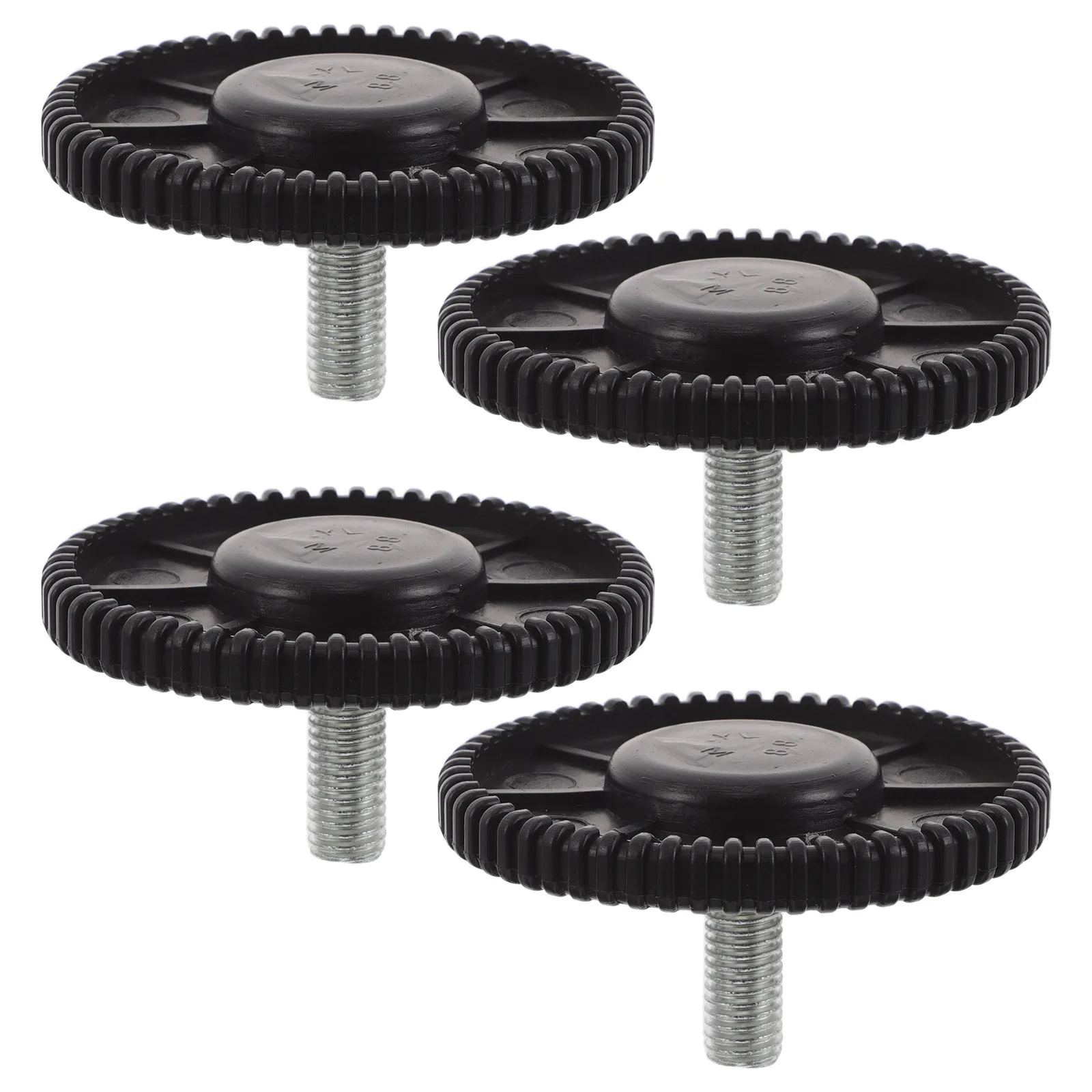 

4Pcs Adjustable Furniture Leveling Feet M10 Screw-in Pads for Treadmill Sofa Table Anti-Slip Stability Exercise Equipment Mats