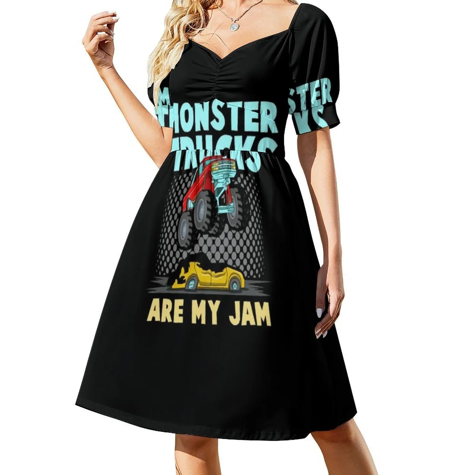 Платье Monster Trucks Are My Jam, бохо, пляжное - alternate angle