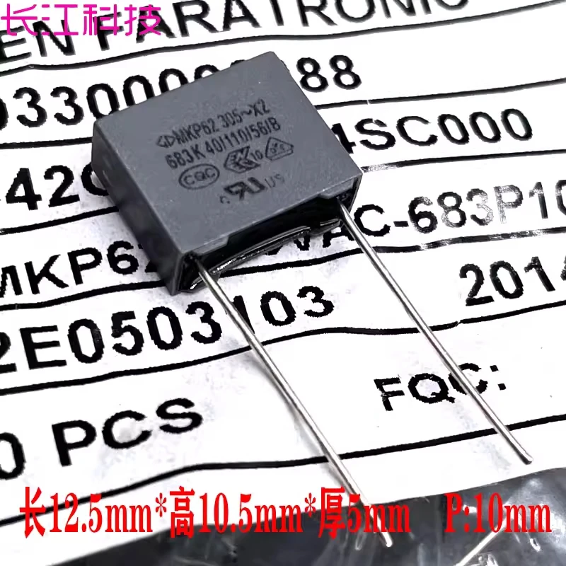 Farah MKP 683 68nf 0.068uf 275v 305v X2 capacitor C42Q2683K MKP62