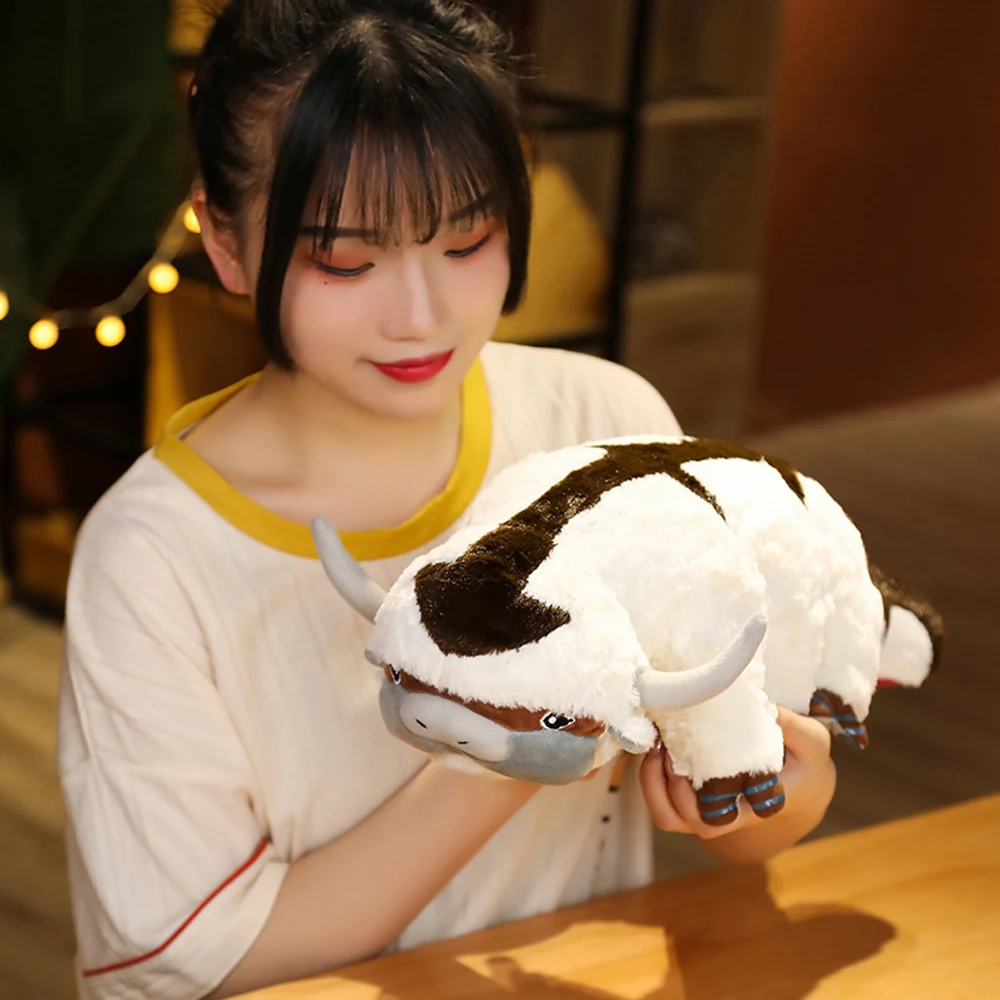 1PC 55cm Anime Avatar the Last Airbender Appa Plush Toys Stuffed Cow Cattle Bull Dolls Birthday Gifts for Kids Girls Room Decor