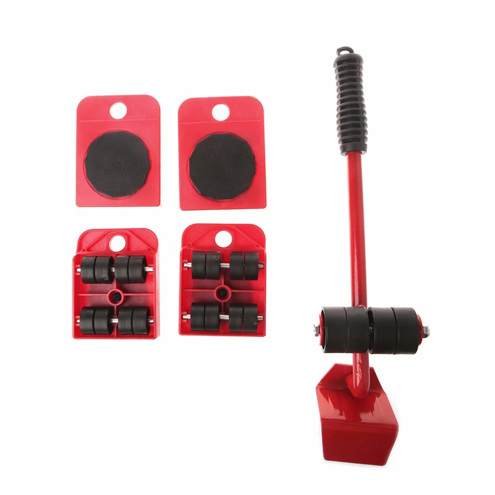 Heavy Furniture Transport Roller Set Removal Lifting Moving Tool Wheel Bar Mover Heavy Stuffs Moving Roller Wheel Move Artifact
