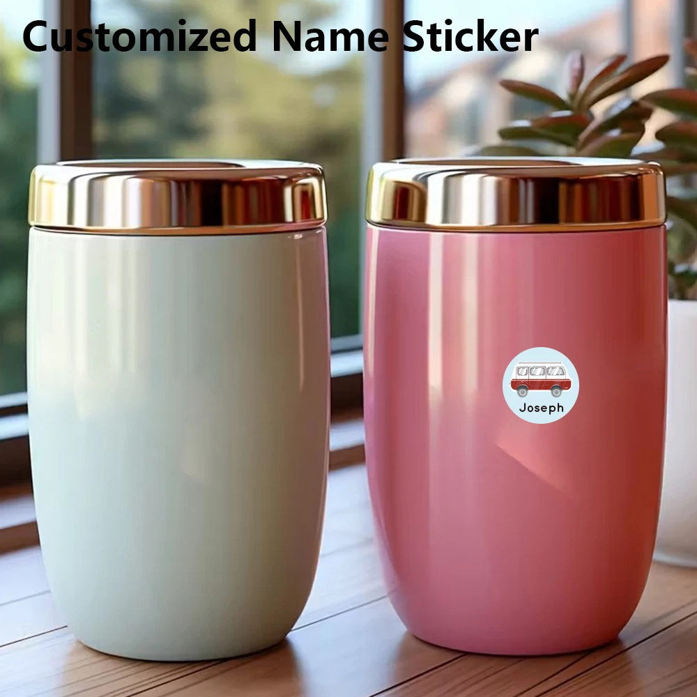 48/96 pcs car Multi-color Personalized Name Stickers Scrapbook Stickers Textbook Tag Customized Tag Customized Label