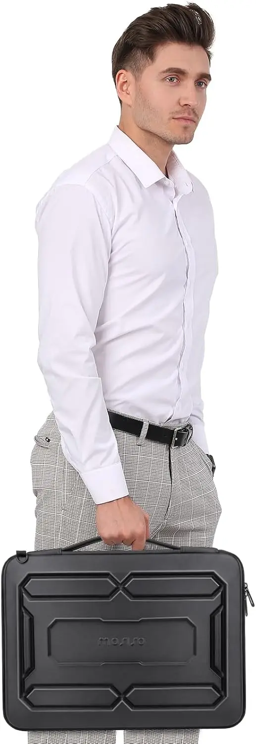 กระเป๋าใส่แล็ปท็อปแบบแข็งขนาด 15 15.6 16 นิ้ว กระเป๋าสะพายกันน้ำ กันกระแทก ทำจากวัสดุ EVA สำหรับ MacBook Air Pro