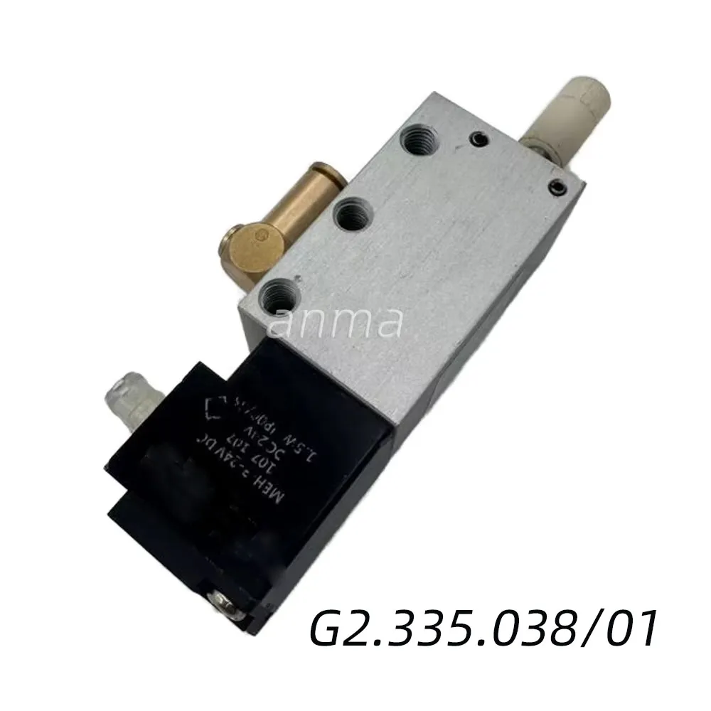 Coude en métal SM52, jauge avant, cylindre en papier, électrovanne G2.335.038, pièces de rechange pour Machine d'impression, 1 pièce