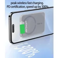 Support de téléphone magnétique sans fil pour grille d'aération de voiture avec charge rapide pour iPhone Magsafe 17 16 15 14 13 12 Pro Max 5