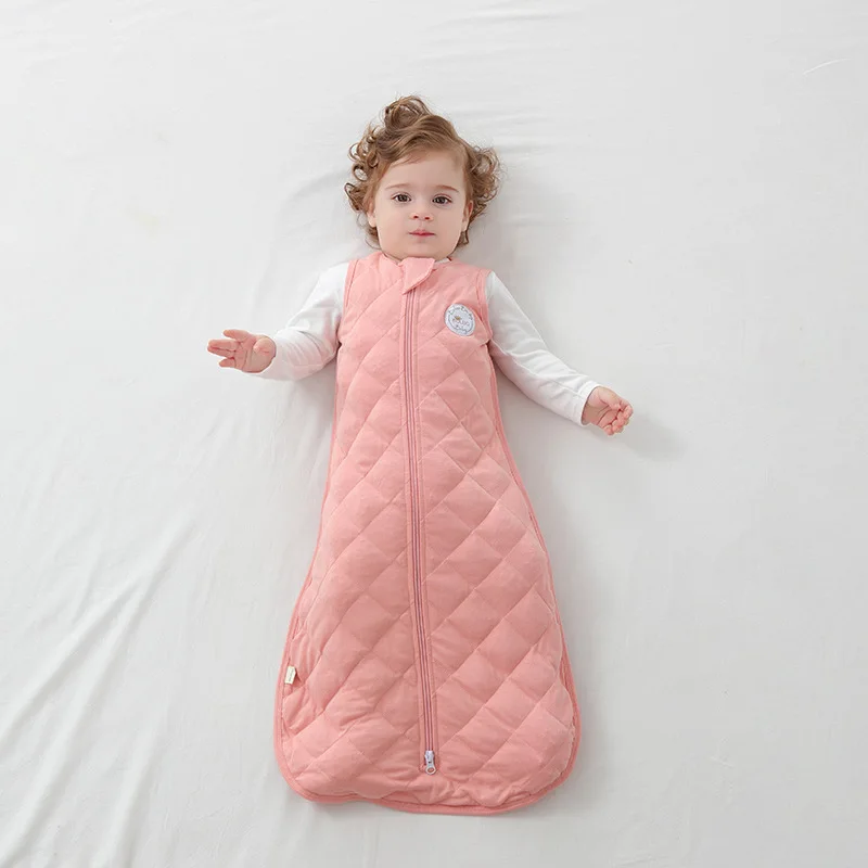 Autumn Winter Keep Warm Newborn Sleeveless Sleeping Bag Rompers Infant Pajamas Cotton Soft Boys Girls Cotton Vest Sleeping Bag