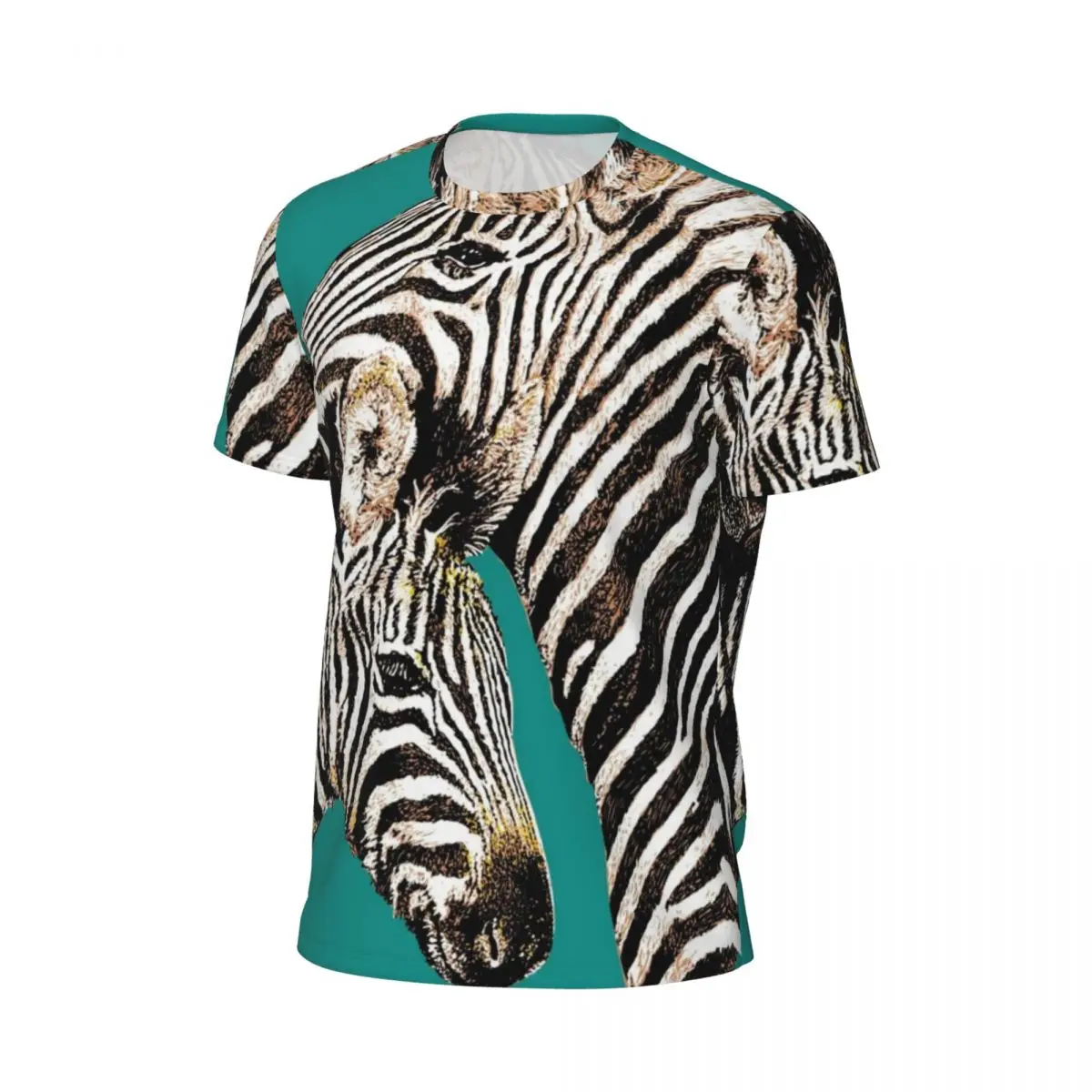 Ink Drawing Of Zebra Art Gym T-Shirt Summer African Wild Animals Aesthetic T-Shirts Harajuku Tee Shirt For Men Tops Plus Size
