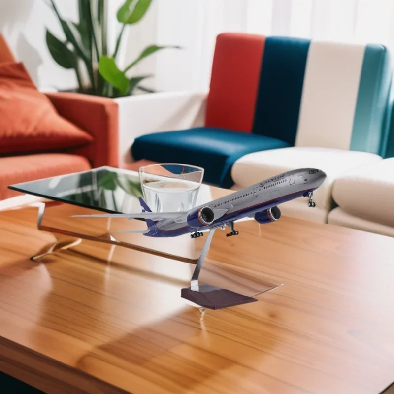 

Diecast Model B777 Airlines 47CM 1:150 Scale Russia Aeroflot Resin Airplane Toy Display Decoration kids Collection Gifts