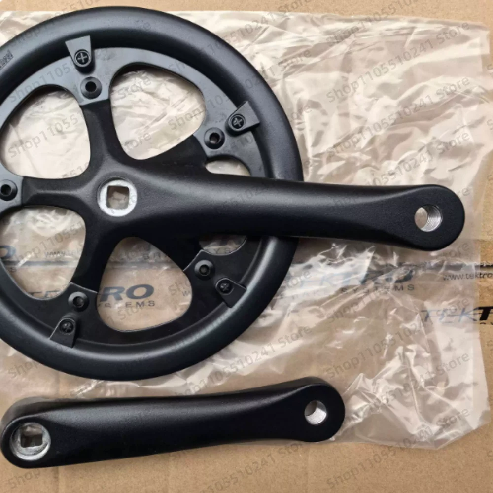 48t折りたたみ自転車クランクセット-アルミ合金-165mmクランク-シングルスピード-変速対応-p8-sp18用