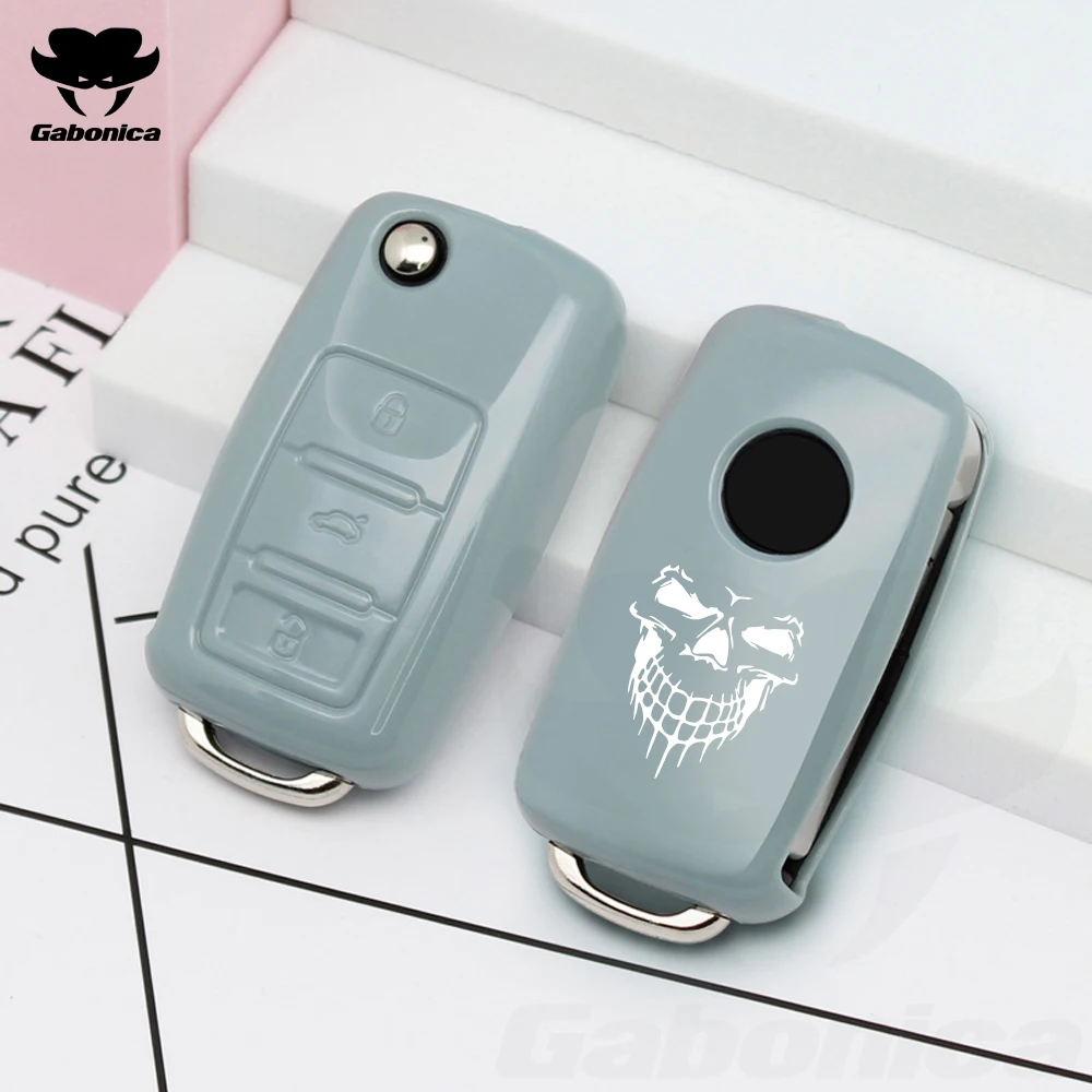 Auto Silicone Car Key Case Cover for VW Volkswagen Polo Tiguan Passat B5 B6 B7 Golf 4 5 6 MK6 Jetta Lavida for Skoda Octavia 2 5