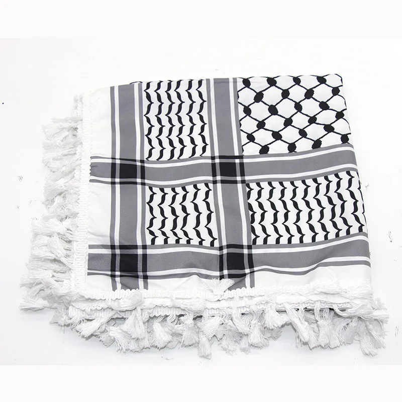 Neue Outdoor arabische Keffiyeh Shemagh Schal Baumwolle Winter Schal Hals wärmer Abdeckung Kopf wickel wind dichte Wander Camping Schal Männer Frauen