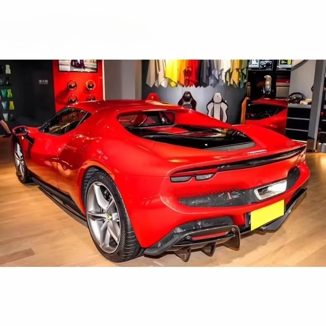 Carbon Diffuser for Ferrari 296 GTB GTS Upgrade OEM Style Ferrari 296 OEM Carbon Fiber Body Kit Rear Diffuser