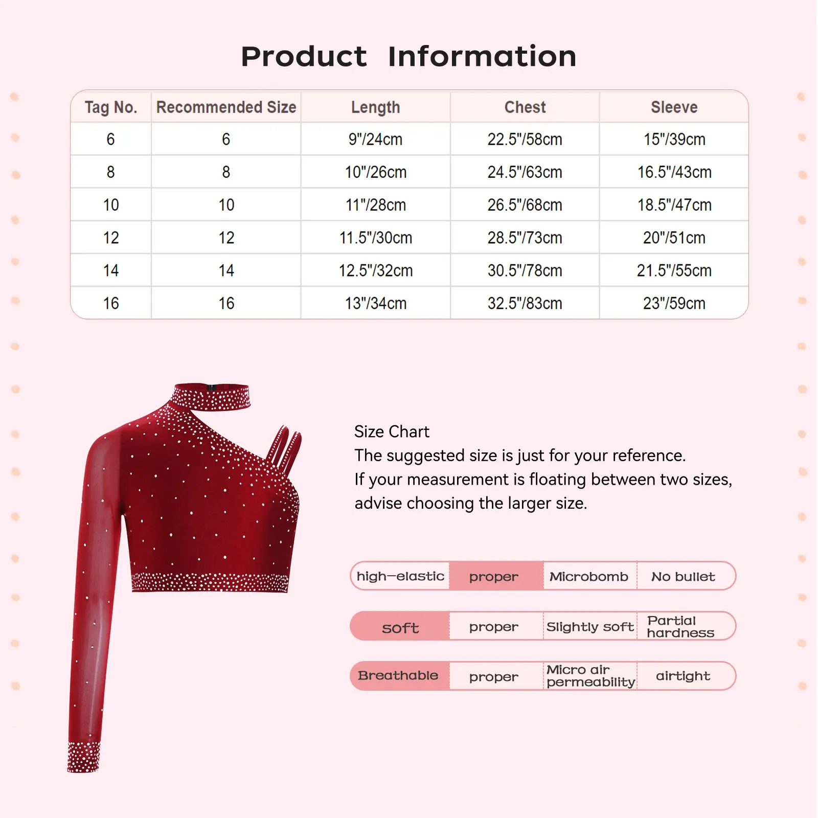 Lyrical Dance Tops for Kids Girls Shiny Rhinestones Crop Top Mock Neck Long Sleeve Keyhole Back Workout Yoga Athletic T-Shirts