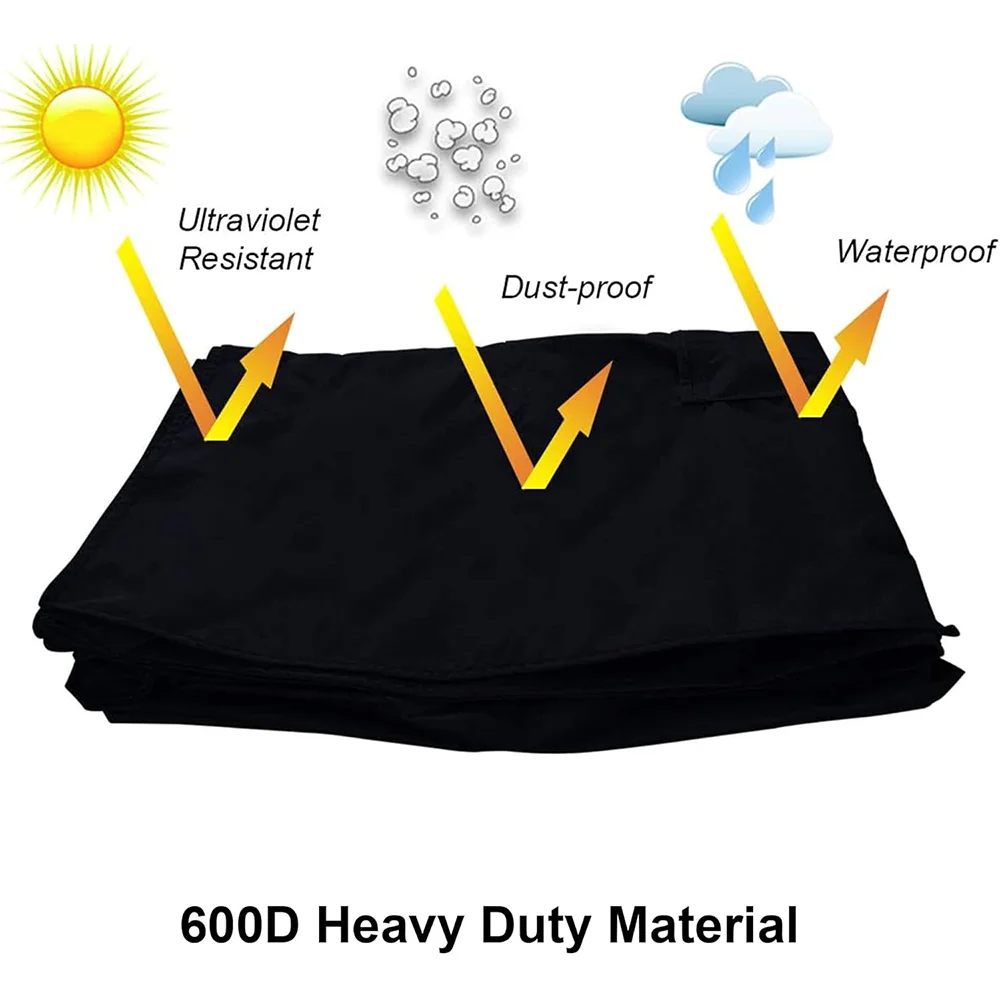 غطاء شاشة تلفزيون خارجي مقاوم للطقس، واقي عالمي مقاوم للغبار، لهاتف LCD مقاس 22-75 بوصة مع #6