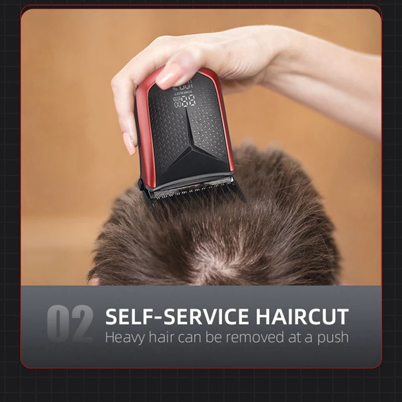 Electric Haircut USB Charging Smart Screen Display Waterproof Design Electric Shaver For Wet/Dry Use