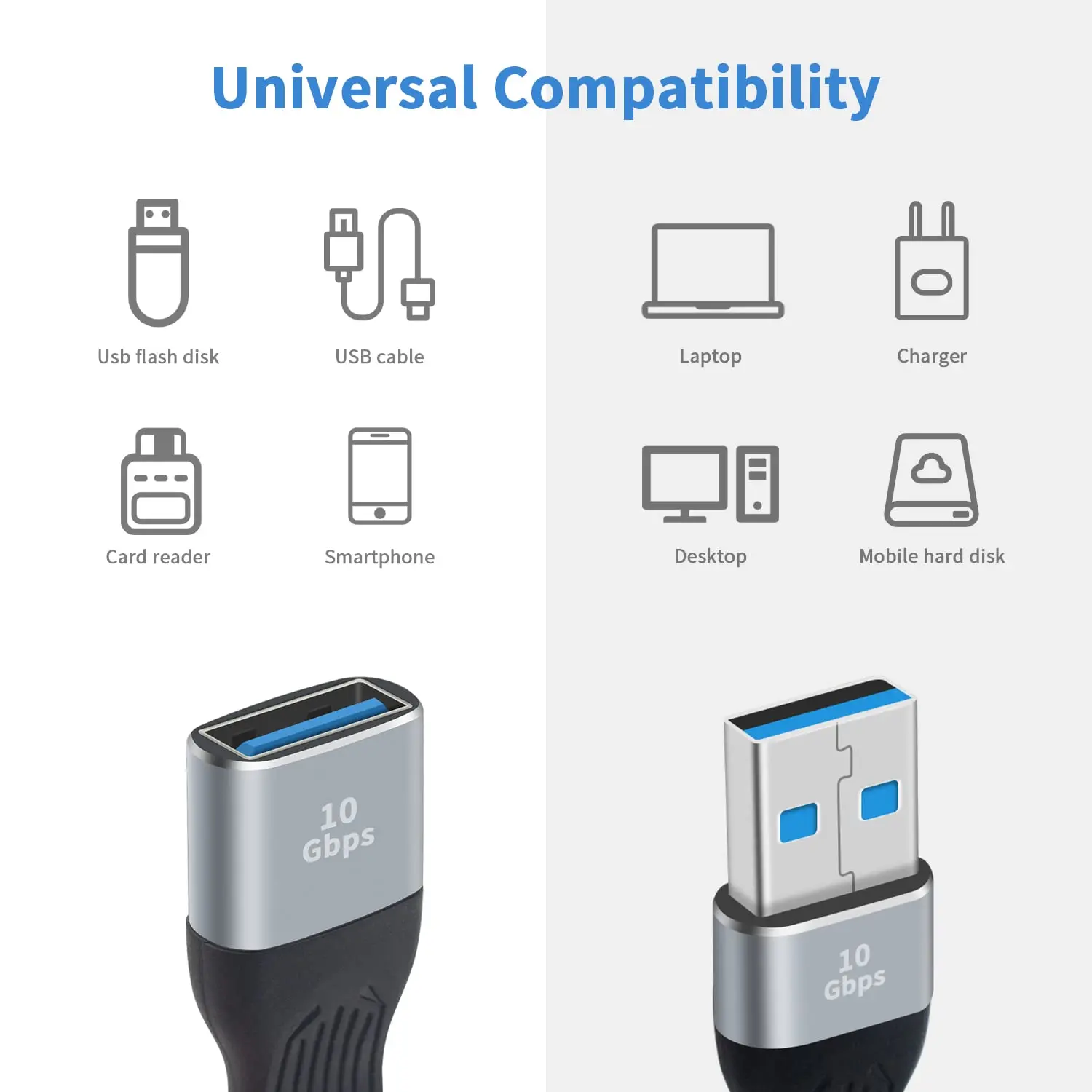 USB 3.0 Extension Cable 13cm Type A Male to Female FPC Flexible Flat Short Cord Fast Speed for PC Printer U-disk VR PlayStation