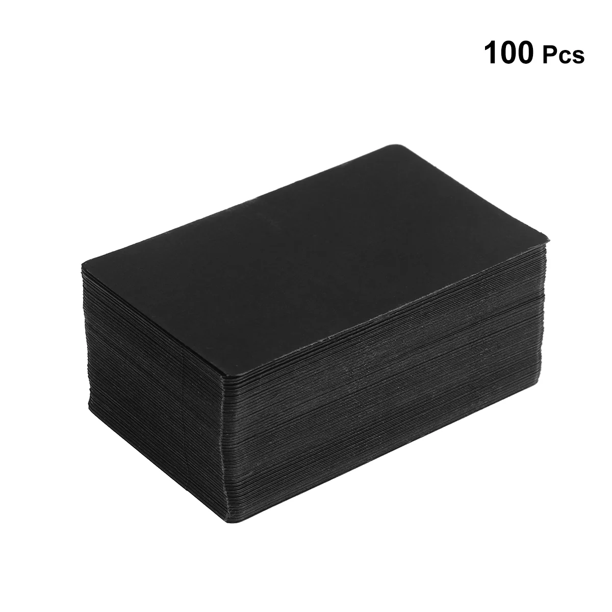 Retro Memo Pads DIY Kraft Blank Greeting Graffiti Postcard Handwritten Words Message Cards About 100pcs (Black)