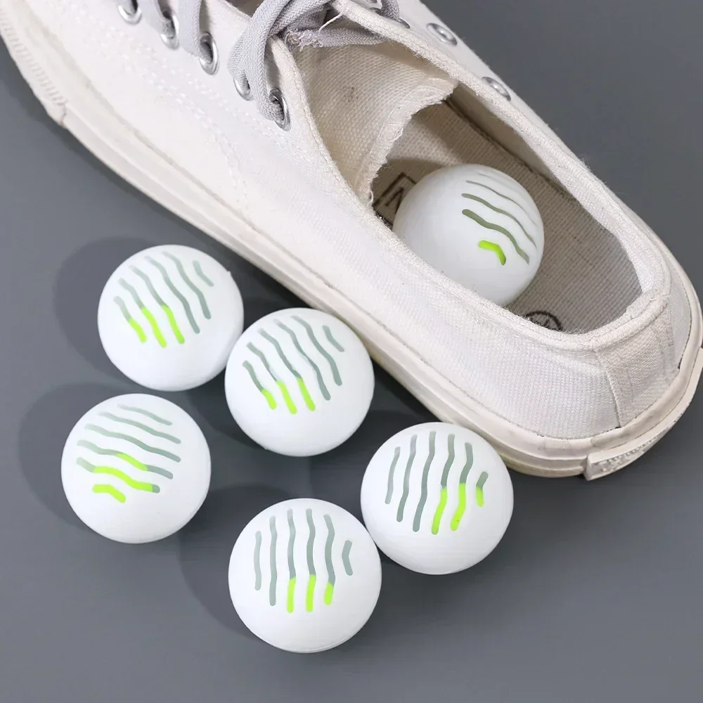 Deodorizer Freshener Balls 6pcs for Shoes Multifunction Jasmine Scent Fresheners Footwear Shoe Closet Toilet Deodorization