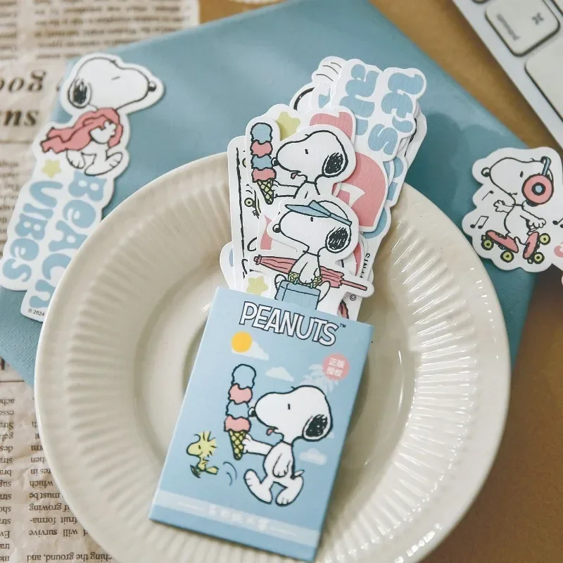 10Pcs/pack Snoopy Paper Bookmarks Cartoon Anime Reading Book Mark Students Tab for Books Book Page Marker Stationery Supplies