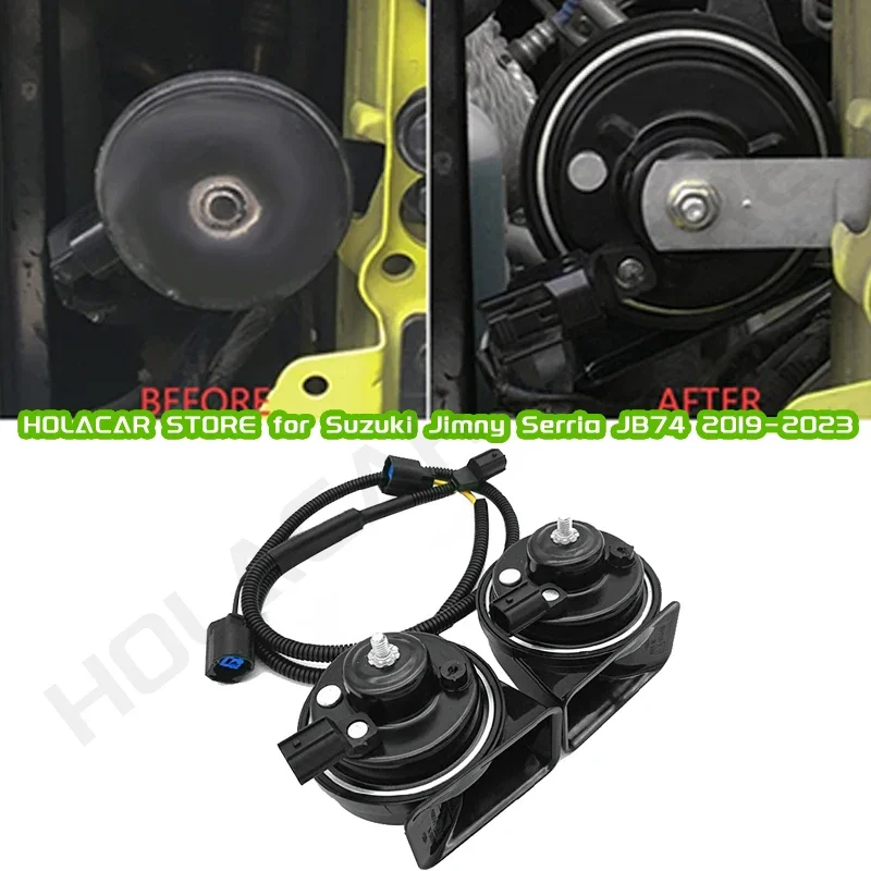 Snail Horn Loud Speaker Sound Refit Accessories For Suzuki Jimny JB64 JB74 2019-2024 Jimny 3-Door High Low Pitch Snail Horn