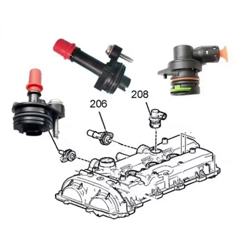 

For Cadillac Buick Engine PVC Valve Crankshaft Forced Ventilation Valve 12665166 12665167 12663027 12637666