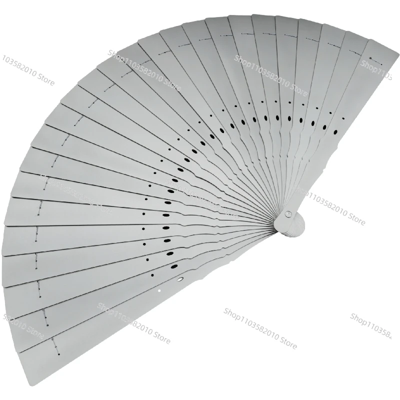 Titanium Alloy Hollow Folding Fan Ten Inches Kung Fu Tai Chi Hanfu Fan Ye Ask Fitness Martial Arts Broken Window