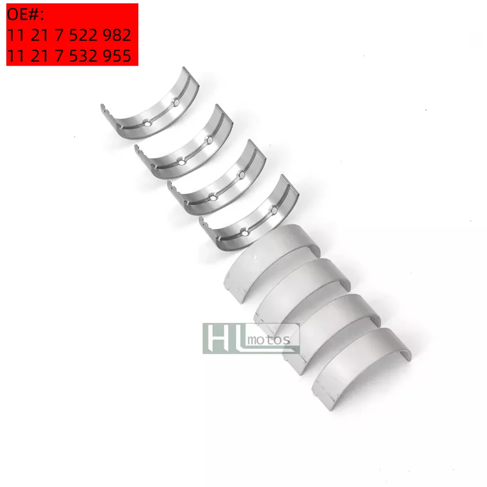 

Premium 8pcs Crankshaft Main Bearings Set STD For BMW 540i 545i 550i 645Ci 745Li 750Li X5 N62B40 N62B44 N62B48 4.0L 4.4L 4.8L V8
