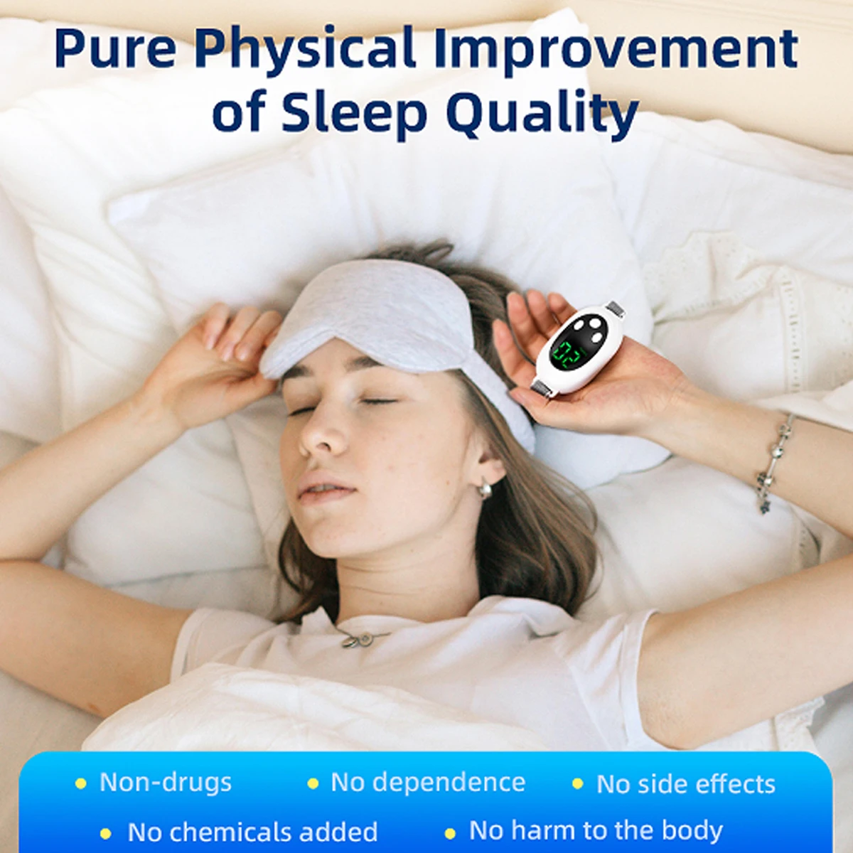 Intelligent Hand Held Sleeper, 20-speed Adjustment, Nighttime Sleep Aid