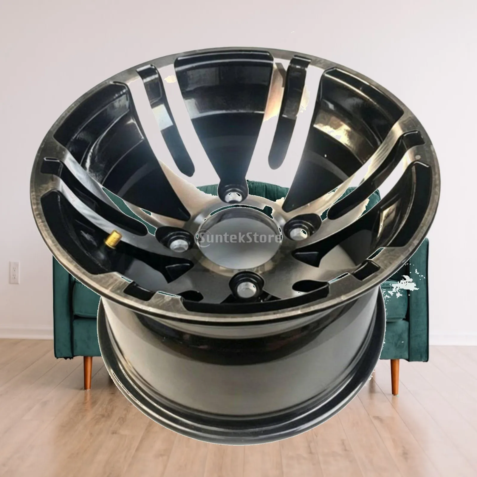 Smooth Handling Aluminum Alloy Wheel 205 50 10 Tire Set for Kart Sightseeing Vehicle