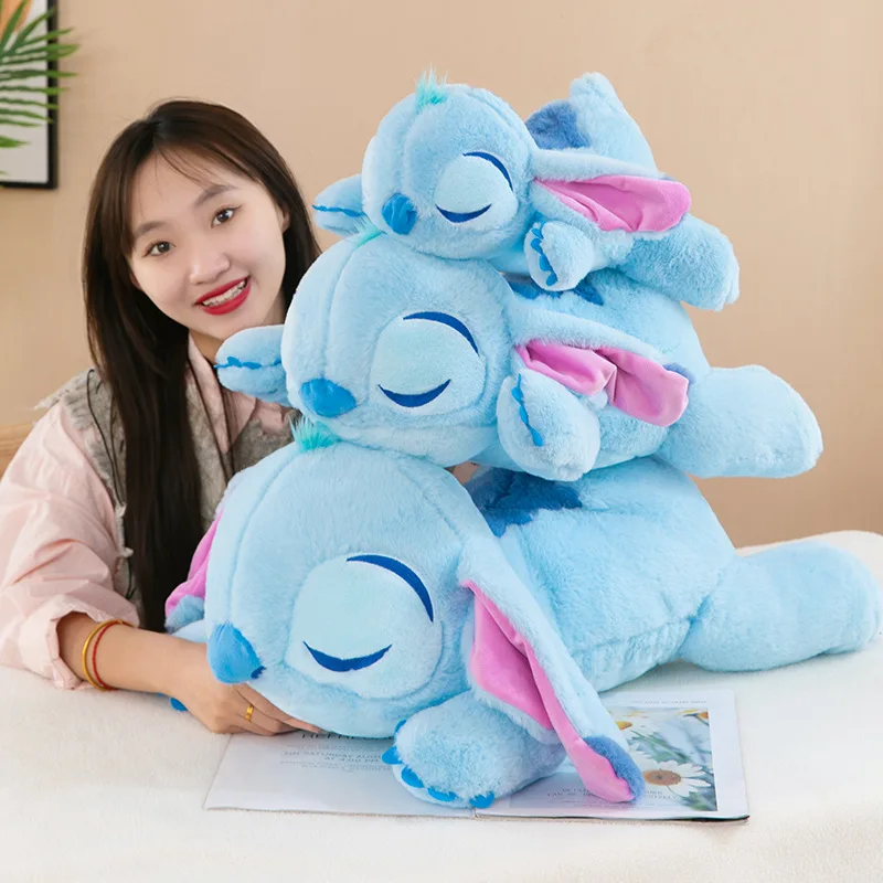 Jouet en peluche Disney Stitch Butter pour filles, modèles de fête d'anime de dessin animé, oreiller doux pour la sieste au bureau, mignon