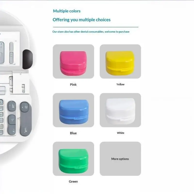 Tragbare Kunststoff-Zahnprothesenbox mit individuellem Logo, mehrfarbig, für Zahnkliniken und den Heimgebrauch – Detail 9