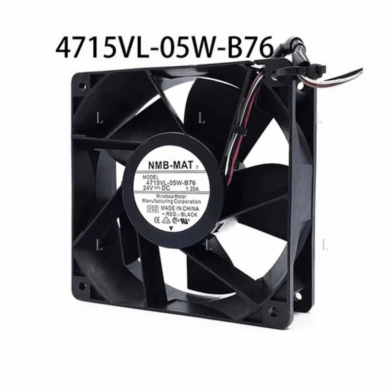 

L для охлаждающего вентилятора корпуса NMB 4715VL-05W-B76 DC24V 1.20A 120*120*38 мм полностью протестирован