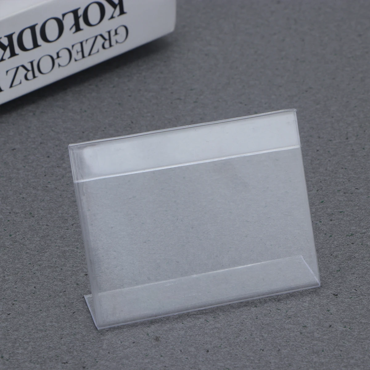 

12 Pcs Price Tag Transparent Retail Commodity Supermarket Tags Clear Reusable Label Holder