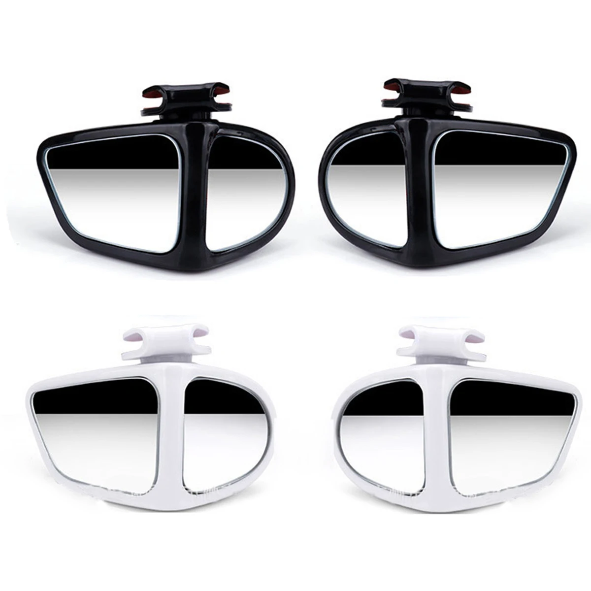 2Pcs Car Blind Spot Rear View Mirror 360° Rotation Adjustable Auxiliary Rearview Mirrors Auto Rear View Parking Safety Driving