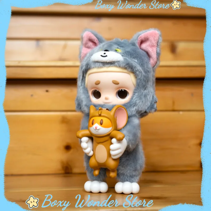 Genuine 52TOYS Nook Tom&Jerry Co Branded Plush Doll Jerry 20cm Action Figure Hanging Card Trendy Decor Collectible Popular Gift