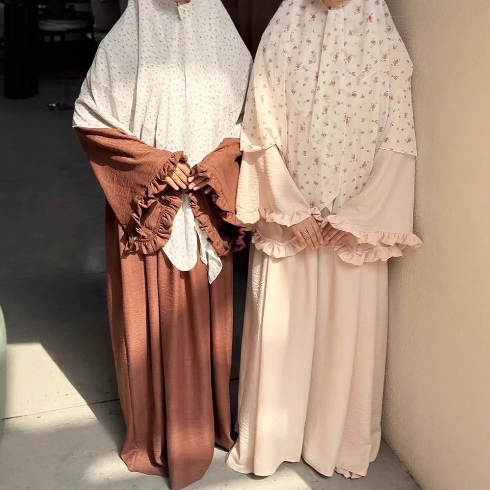 Eid Moslim Jurk voor Vrouwen Flare Mouw Jalabiya Kaftan Islam Vestidos Arabische Lange Gewaad Caftan Ramadan Marokko Dubai Abaya 2025