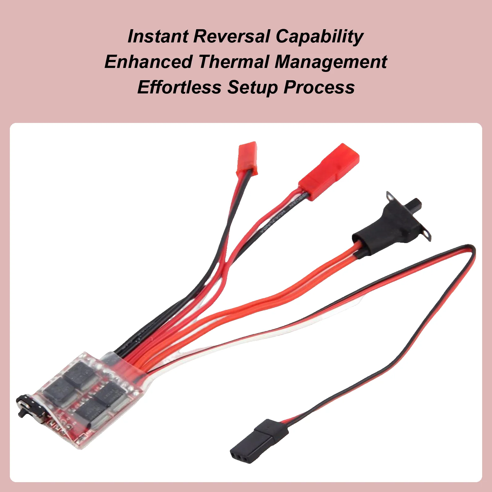 Bidirectional Brushed ESC Controller Multi-level Current Adjustment Bidirectional Brushed ESC For RC Models For Boat Underwater