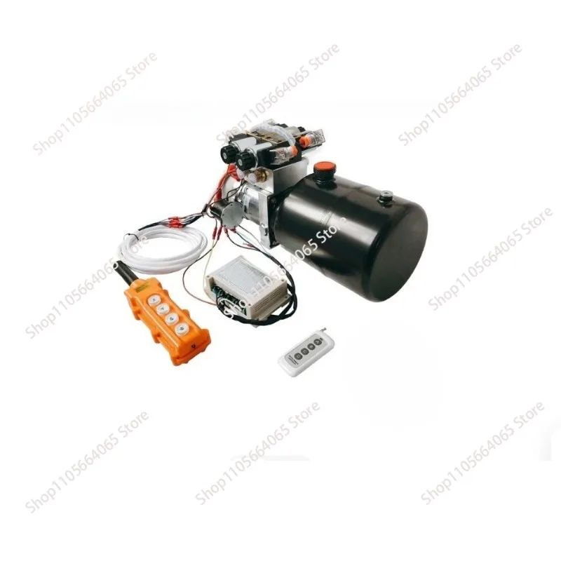12V 24V Hydraulic power unit assembly, bidirectional, hydraulic pump station, electric lift platform fuel tank capacity  1pcs