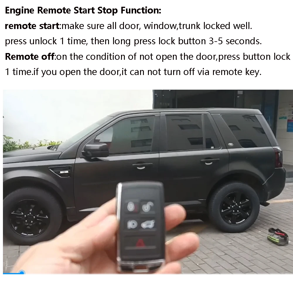 For LandRover Freelander 2 Update Push To Start Stop Remote Starter Keyless Entry Access System New Smart Key Car Accessories