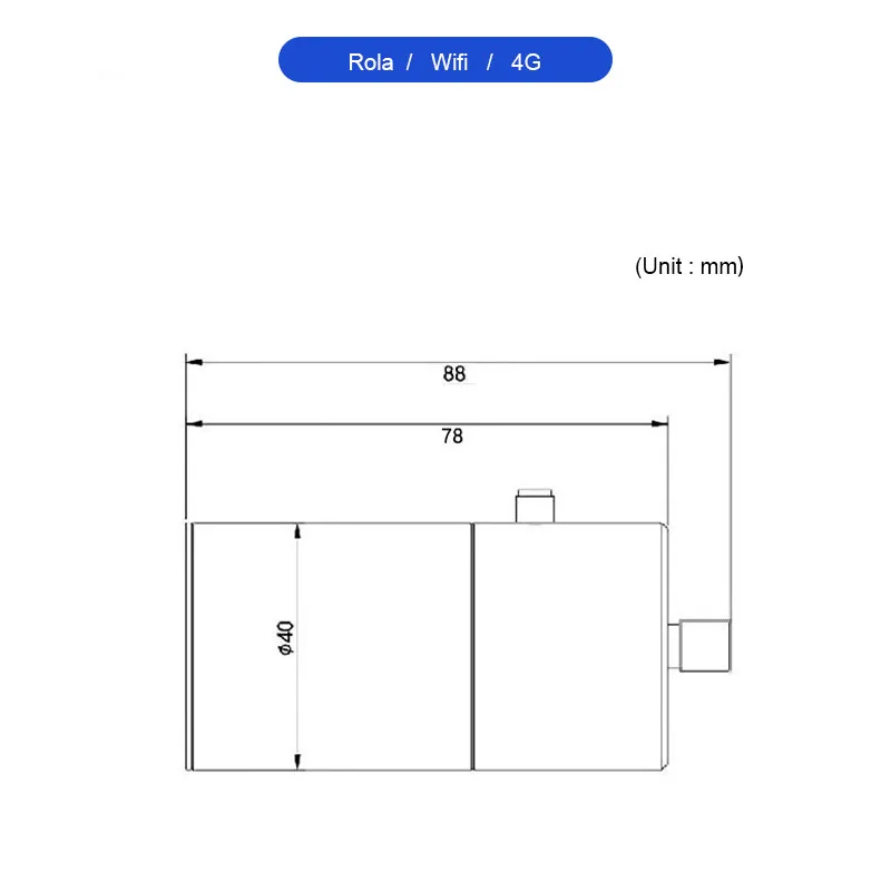 Máquina giratoria Industrial Use10-5000Hz frecuencia Rs485 Wifi Lora Sensor inalámbrico de vibración de temperatura Zigbee con Triaxial