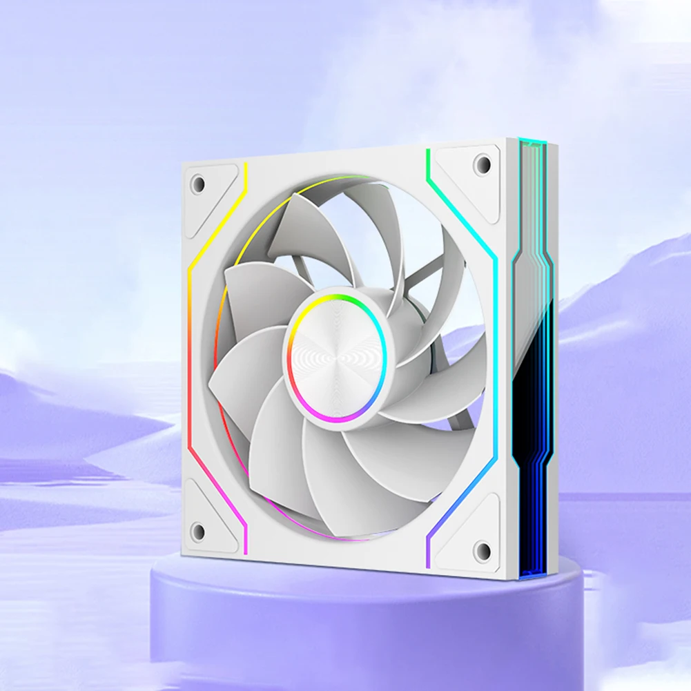 Computer Chassis Fan 4 Pin PWM Case Cooler Fan Quiet Cooling Fan Suitable for Most PC Cooling Systems