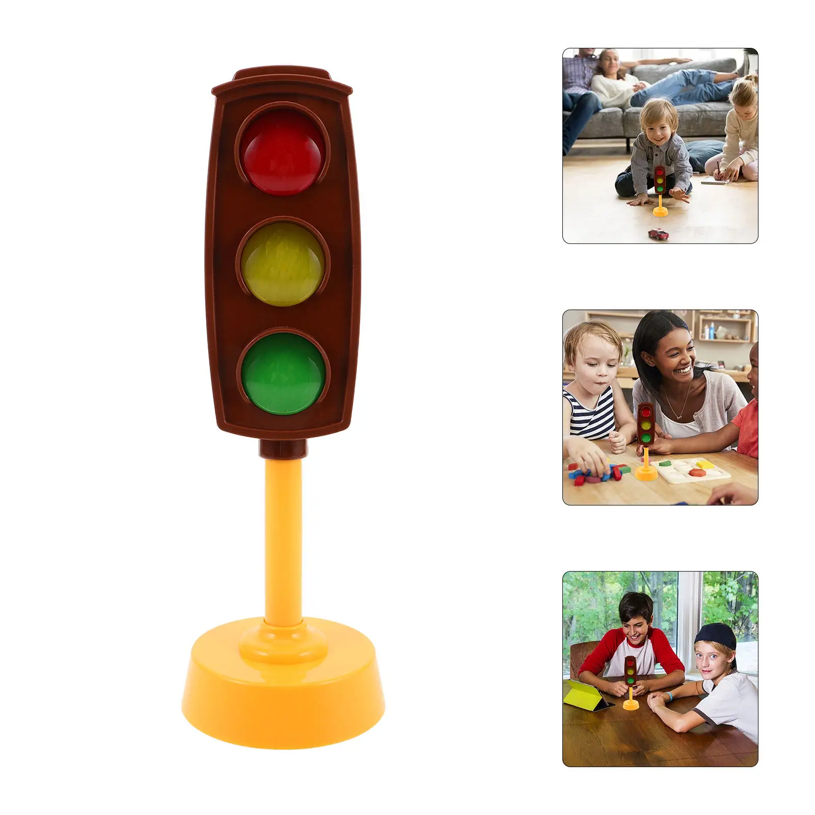 

Big Realistic City Traffic Light Simulation Lamp for Kids with Red Yellow Green LED Lights Automatic Timing Cycle