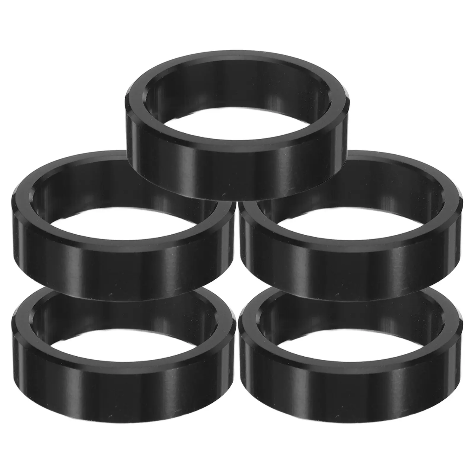 5Pcs Bicycle Headset Spacer Rings Aluminum Alloy Stem Front Fork Washer .6mm Stem Mountain Road Bike Accessories