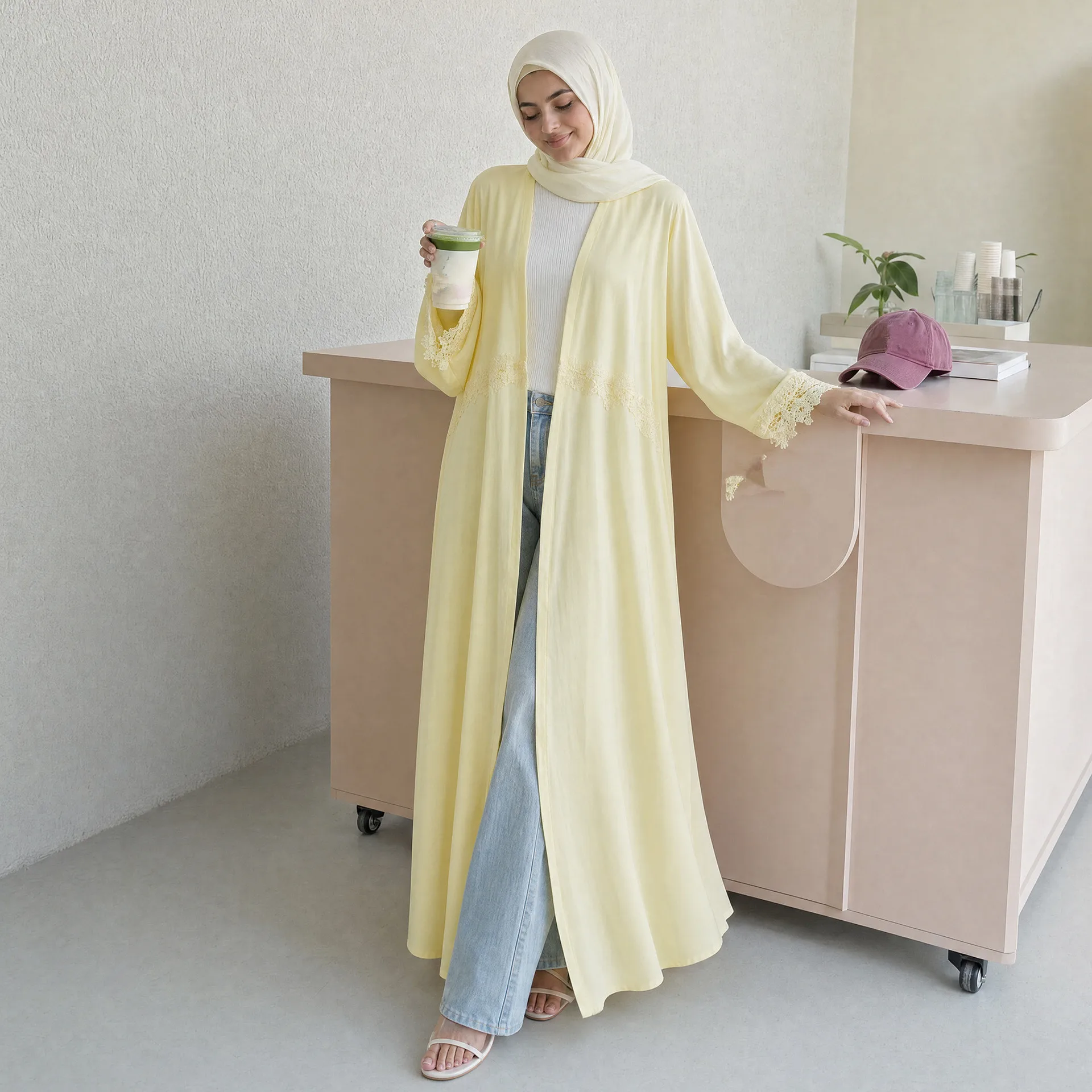 عباءة مطرزة للنساء المسلمات، ف - مراجعة Embroidery Kebaya وسعره