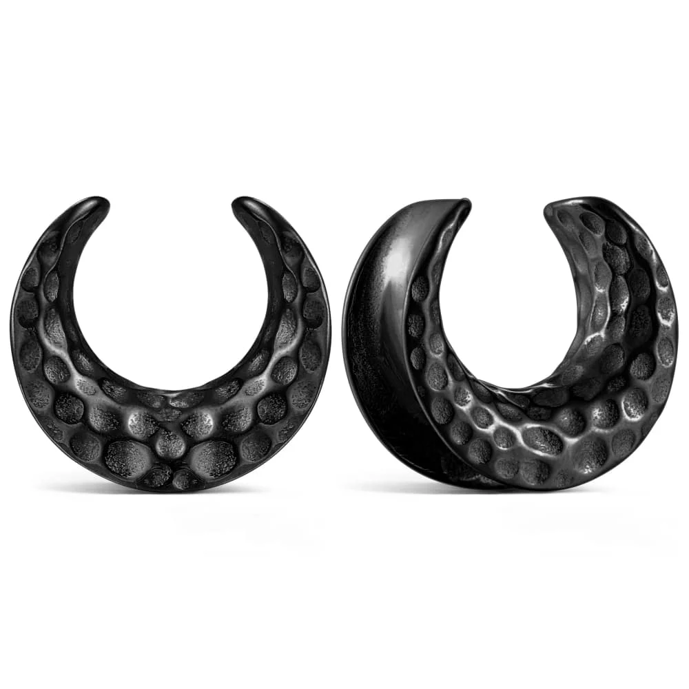 2pcs Star Moon Saddle Plugs for Stretched Ears