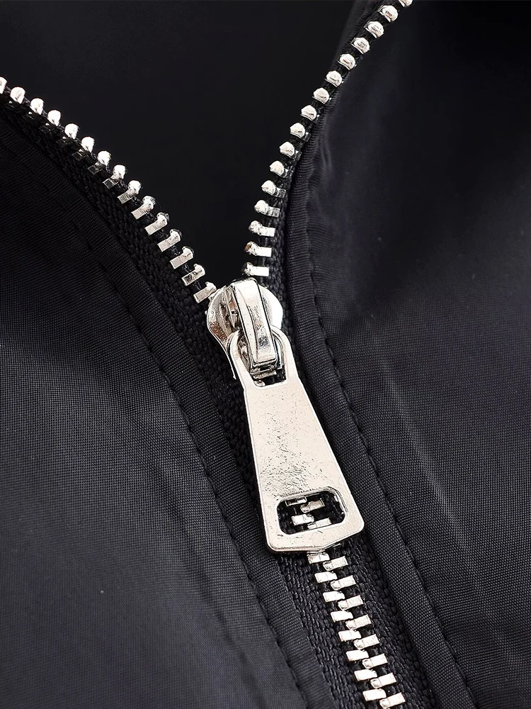 النمط الأوروبي والأمريكي الخريف والشتاء موضة جديدة الملابس النسائية متعددة الاستخدامات طية صدر السترة طويلة الأكمام سترة قطنية قصيرة