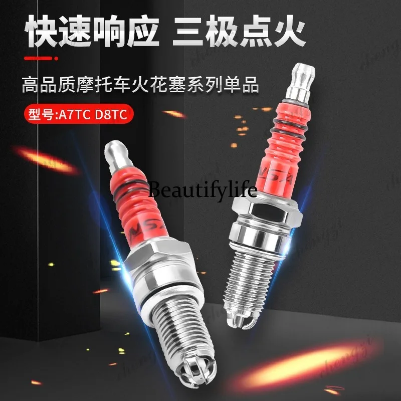 Motorcycle Parts Scooter A7TC D8TC 100 110 125 150 Three-claw three-stage energy-saving spark plug